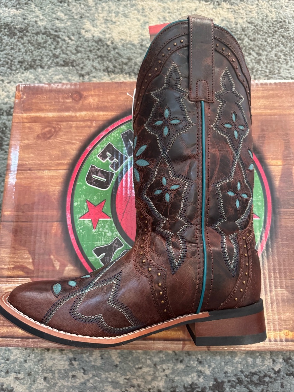 Laredo Dark Brown Gillyann Women’s Western Boots Size 7